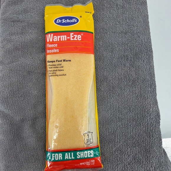 Dr. Scholl's Other - Dr Scholls Warm-Eze Fleece Insoles Mens Size 7-12 Trim To Fit Winter Inserts NEW